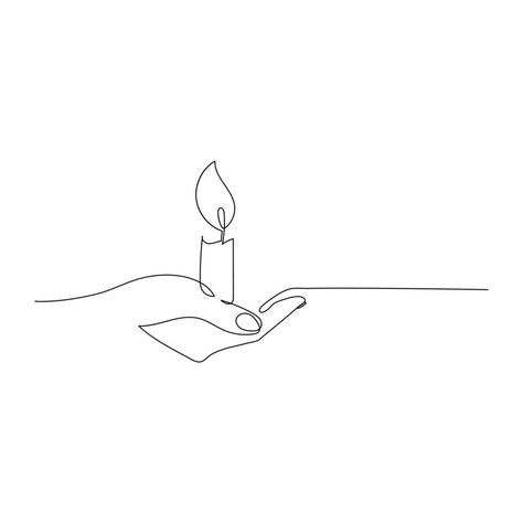 Candle Vector, Candle Drawing, Candle Tattoo, Minimalist Candles, Custom Portrait Illustration, Flash Sheet, White Halloween, Continuous Line Drawing, Halloween Candles