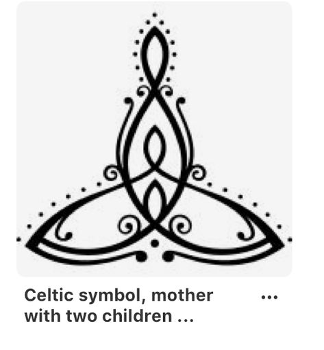 Mother Symbols Tattoo, Crone Tattoo Ideas, Mother Of Twins Tattoo, Twins Tattoo Ideas For Mom, Celtic Symbols And Meanings Tattoo, Small Warrior Tattoos For Women, Spiritual Tattoos For Women Goddesses, Goddess Symbol Tattoo, Scottish Tattoos For Women