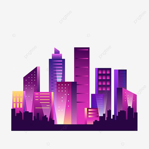 City Silhouette Illustration, Cityscape Illustration Vector, Futuristic City Illustration, Dark City Background, Cyberpunk Vector, Neon Silhouette, Cyberpunk Illustration, Buildings Illustration, Urban Illustration