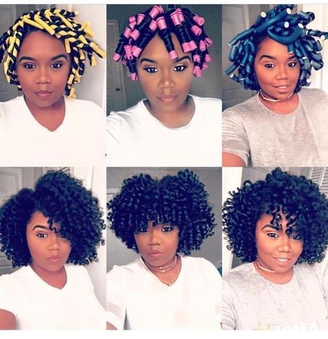 11 Bomb Perm Rod Set On Natural Hair Pictorials & Photos Natural Hair Perm Rods, Roller Set Natural Hair, Hair Rods, Natural Hair Pictures, Flat Twist Out, Perm Rod Set, Cabello Afro Natural, Flexi Rods, Transitioning Hairstyles