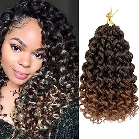 Deep Twist Crochet Braids, Short Curly Crochet Hair, Deep Wave Crochet Hair, Wavy Hair With Braid, Curly Crochet Hair, Ocean Wave Crochet Hair, Crochet Curls, Ghana Braids Hairstyles, Hair Ext