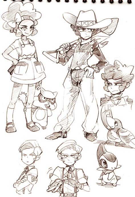 Pokemon Gym Leader as Children Pokemon Trainer Base Pose, Pokemon Black And White Gym Leaders, Pokemon Art Reference, Pokemon Ghost Gym Leader, Byron Pokemon, Pokemon Unova Gym Leaders, Pokemon Gym Leaders Oc, Pokemon Gym Leader Outfit, Pokemon Trainer Outfit Designs