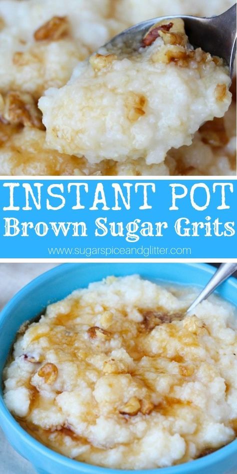 Instant Grits Recipe, Sweet Grits Recipe, Instant Pot Grits, Grits Recipe Breakfast, Instant Pot Breakfast, Grits Breakfast, Instant Grits, Sweet People, Grits Recipe