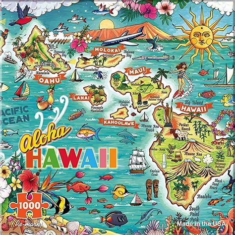 Large Puzzle Pieces, Map Puzzle, Cruise Excursions, Best Scuba Diving, Hawaiian Vacation, Hawaii Life, Aloha Hawaii, 1000 Piece Puzzle, Colorful Fish