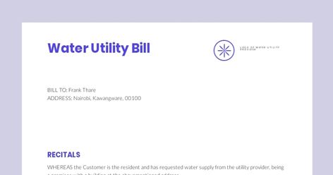 Utility Bill, Water Bill, Engaging Content, Water Supply, West Virginia, Water, Quick Saves, Design