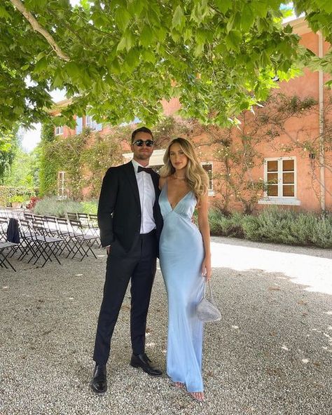 Baby Blue Formal Dress Long, Revolve Wedding Guest Dress, Formal Wedding Guest Dress Spring, Summer Black Tie Dress, Blue Wedding Guest Dress Summer, Light Blue Gowns Elegant, Wedding Looks For Guests Outfits, Wedding Guest Summer Dress, Light Blue Elegant Dress