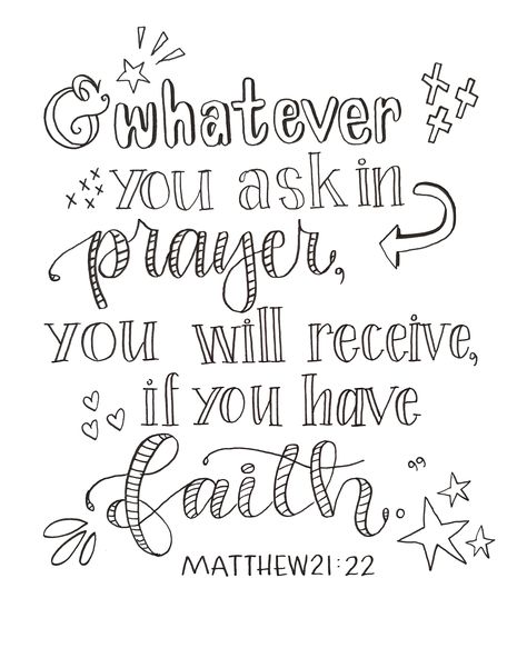 A free printable coloring page of a memory verse for kids to memorize and color. Memory Verse Coloring Pages, Vintage Bible Pages Printable, Bible Scripture Coloring Pages, Faith Printables Free, Verse Drawings Scriptures, Free Bible Verse Coloring Pages, Scripture Coloring Pages Printables Free, Christian Coloring Pages Free Printable, Prayer Coloring Pages For Kids