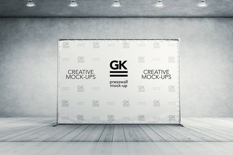 Showcase your Branding wall with your designs and works by using this fabulous 3D Press Wall / Banner Mock-Up. PSD file includes smart-object layer help you to get the desire image. Press Wall, Banner Mockup, Stationary Branding, Desain Buklet, Wall Mockup, Tray Diy, Event Backdrop, Perfume Tray, Wall Banner