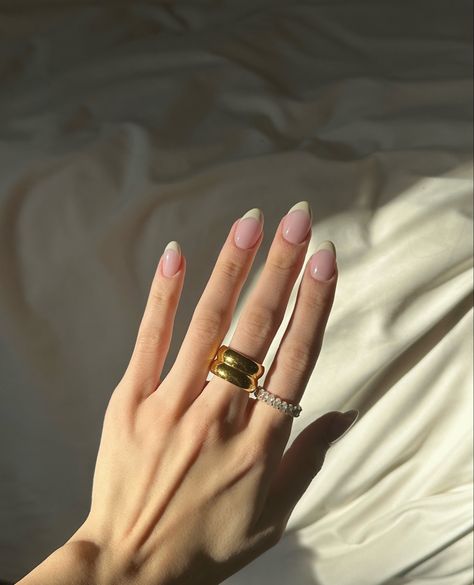 Beige French Tips Nails, Cream French Nails, Cream French Tip, Beige French Tip, Beige French Tip Nails, French Tips, French Tip Nails, French Nails, Beauty Inspiration