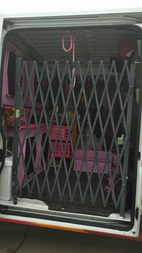 Dog Crate Setup, Dog Car Setup, Vehicle Organization, Dog Training Facility, Dog Van, Dog Car Travel, Dog Transport, Dog Organization, Work Van