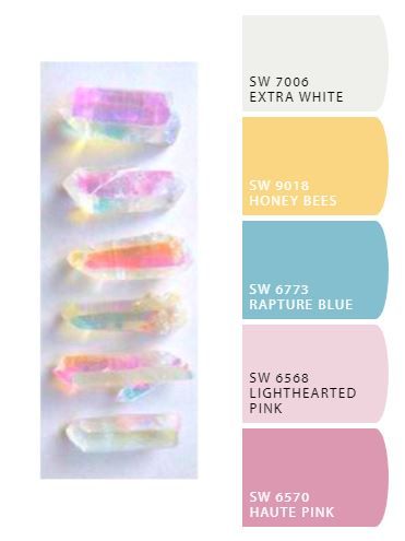 Opal Colour Palette, Unicorn Colour Palette, Iridescent Colour Palette, Iridescent Color Palette, Opal Color Palette, Unicorn Color Palette, Sherwin Williams Color Palette, Unicorn Mask, Color Palette Challenge