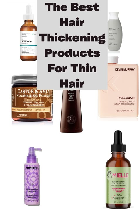 Best For Thinning Hair, Hair Products For More Volume, Vitamins For Hair Thickening, How To Thicken Thinning Hair, Hair Products To Thicken Hair, Products For Thinning Hair For Women, Shampoo And Conditioner For Thinning Hair, Products For Volumizing Hair, Products To Give Hair Volume