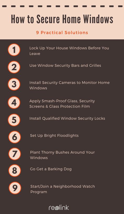 Secure Home Windows — Top 9 DIY & Effective Security Solutions — Reolink Blog Diy Home Security Ideas, Home Security Ideas, Bars On Windows Security, Blink Home Security, Window Security Screens, Vivint Home Security, Security Systems For Home, Door Security Devices, Door Jammer