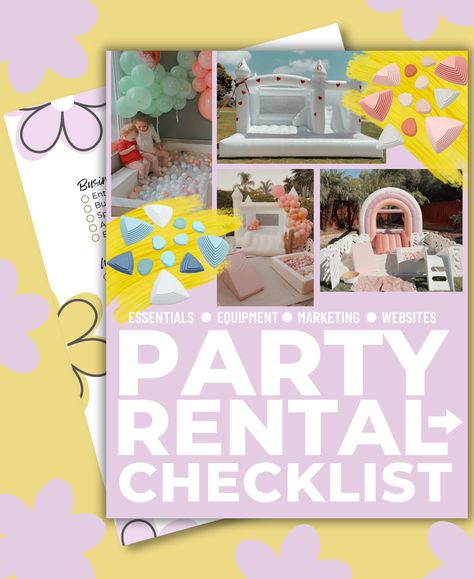 Party Supply Business, Rental Ideas For Parties, Event Decor Rental Business, Party Rental Business Ideas, Party Rental Business, Party Rental Ideas, Event Rental Business, Party Rentals Business, Kids Party Rentals