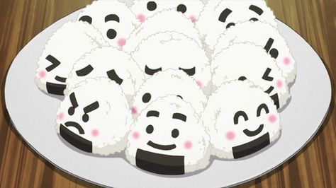 cute image Anime Bento, 귀여운 음식 그림, Cute Food Art, Anime Food, Rice Balls, Kawaii Food, Japan Food, Food Drawing, Food Illustrations