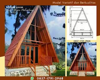 Rumah Kayu Bongkar Pasang Knock Down Minimalis: Rumah Kayu Segitiga Trendy Interior Design, Bongkar Pasang, Home Fashion, Knock Knock, Gazebo, House Interior, Living Spaces, Cabin, Interior Design