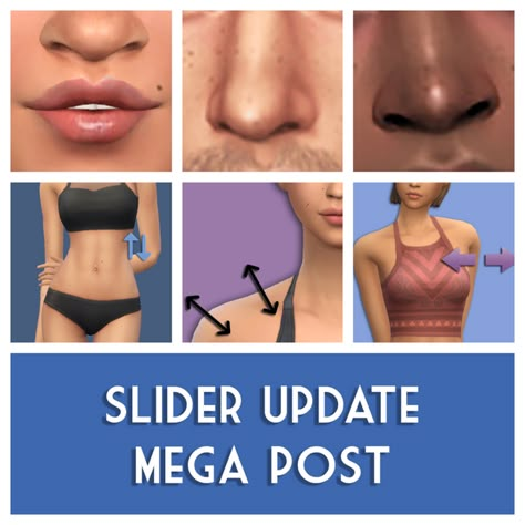 Slider Patch Update Mega Post Height Slider Sims 4 Cc, Sims 4 Cc Height Slider, Sims 4 Face Sliders, S4cc Skin Details, The Sims 4 Sliders, Ts4 Sliders, Sims 4 Body Sliders, Sims 4 Sliders, Los Sims 4 Mods