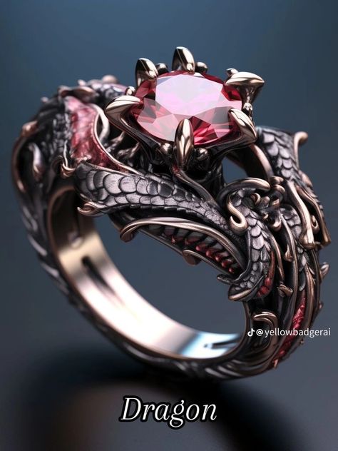 Dragon Ring Women, Dragon Engagement Ring, Purple Wedding Rings, Fantasy Rings, Fantasy Jewelry Magic, Fairytale Engagement Rings, Gothic Engagement Ring, Fantasy Ring, Indie Jewelry