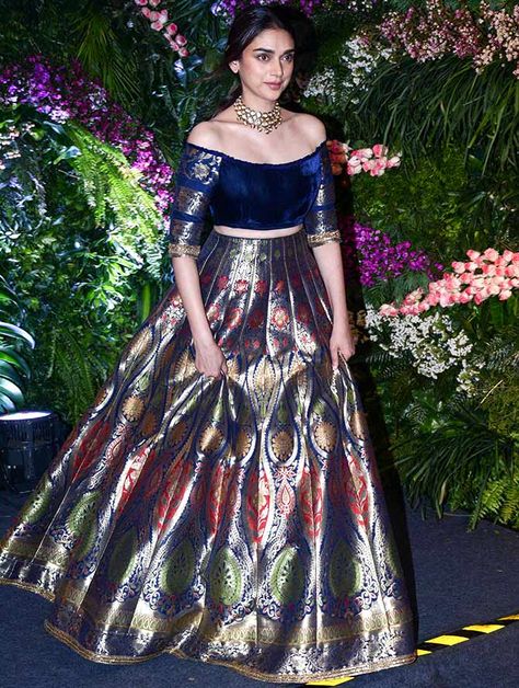 Gowns Dresses Indian Receptions, Indian Wedding Reception Outfits, Reception Outfits, Aditi Rao Hydari, Aditi Rao, Lehnga Dress, Traditional Indian Outfits, Indian Gowns Dresses, K Fashion