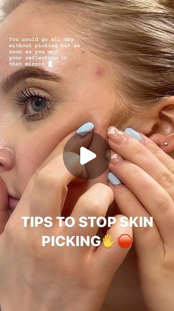 Kyrie Green on Instagram: "If you’re a skin picker like me, LISTEN UP👂  These are a few things I’ve picked up that help me stop picking at my skin - if anyone has any other useful tips on how to stop skin picking let me know in the comments!  #skinpicking #skinpicker #skinpickingtips #skincare #acne" Picking Your Skin, How To Stop Acne, How To Stop Touching Your Face, Picking At Skin, Stop Picking Skin, How To Stop Picking Your Face, How To Stop Picking Skin, Stop Skin Picking, What To Do After Picking Skin