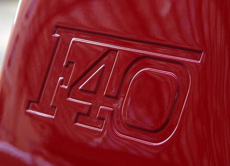 Ferrari F40 Silhouette 90s Typography, Silhouette Photos, Ferrari F40, Super Car, Ferrari Logo, Straight Line, 40th Anniversary, Max Mara, Coming Out