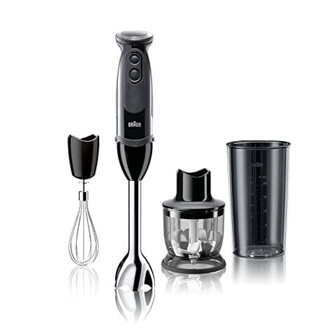 Braun MQ5025 Hand Blender Multiquick Vario, Black : Amazon.ca: Home Automatic Espresso Machine, Cappuccino Machine, Immersion Blender, Kitchen Machine, Glass Carafe, Hand Mixer, Hand Blender, Waffle Maker, Food Drawing