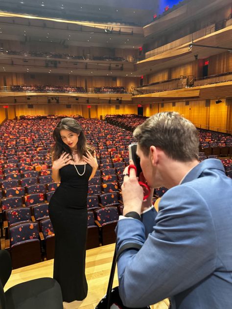 model in long clingy black skims dress posing on stage while having her picture taken on a film camera Nyc Life, Black Dress, Lounge, Models, Photo And Video, Instagram Photos, Instagram Photo, Instagram, Black