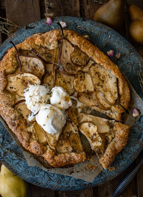 Pear Mascarpone, Squash Gnocchi, Pear Galette, Potato Galette, Pear Brandy, Favorite Pie Recipes, Brown Butter Sauce, Pear Tart, Maple Brown