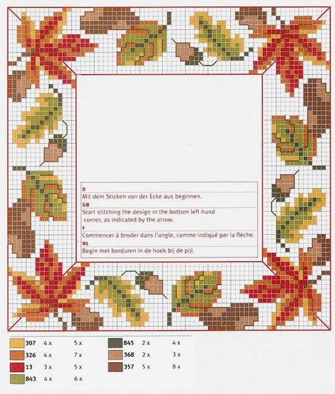 Autumn Cross Stitch Patterns, Fall Cross Stitch, What Is Halloween, Creeper Minecraft, Nature Cross Stitch, Cross Stitch Bookmarks, Cross Stitch Borders, Cute Cross Stitch, Free Cross Stitch