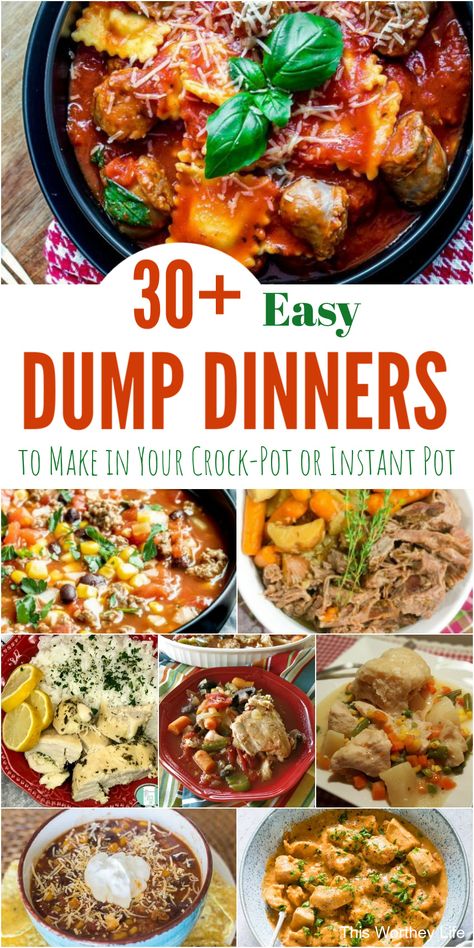 Ready Crockpot Meals, Best Crock Pot Meals Dinners, Healthy Dump Dinners Crock Pots, Instant Pot Dinners For Two, One Pot Crockpot Meals Slow Cooker, Easy Dump Dinners Crock Pot, Easy Dump Meals Crock Pot, Crock Pot Dinner For Two, Cheap Easy Crock Pot Meals