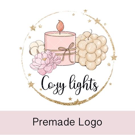 Candle Shop Logo, Candle Business Logo, Wax Logo, Handmade Logo Design, Candle Logo Design, Lilin Aroma, Handmade Candles Diy, Best Candle, Candle Logo