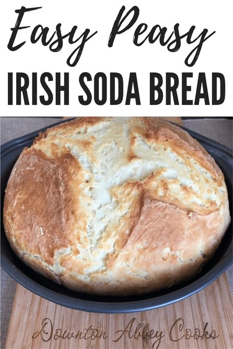 Soda Bread Recipe Easy, Irish Soda Bread Easy, Easy Soda Bread, Soda Bread Irish, Bread Recipe No Yeast, Easy Irish Soda Bread, Easy Homemade Bread, Traditional Irish Soda Bread, Irish Bread