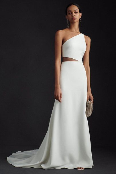 Bhldn Wedding Dress Jenny Yoo, Reception Dress Change, Anthropologie Wedding Dress, Basic Wedding, Bridal Skirts, Bridal Tops, Anthropologie Wedding, Destination Wedding Dress, Minimalist Wedding Dresses