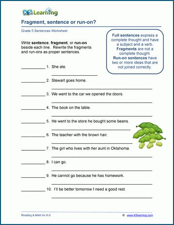 Full sentences vs fragments vs run-ons worksheets. Full sentences express a complete thought and have a subject and a verb. Fragments are not a complete thought. Run-on sentences have two or more ideas that are not joined properly. In these worksheets, students identify problems and fix sentences. Free printable w Grammar Worksheets Grade 5, Author's Purpose Worksheet, Kindergarten Grammar, Sentence Fragments, Run On, Early Science, Run On Sentences, Cursive Writing Worksheets, Comprehension Exercises