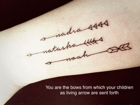 Amazing Arrow Tattoos for Female Tato Nama, Arrow Tattoos For Women, Font Tato, Kid Name Tattoo, Baby Name Tattoos, Tattoos With Kids Names, Arrow Tattoo, Arrow Tattoos, Tattoos For Kids