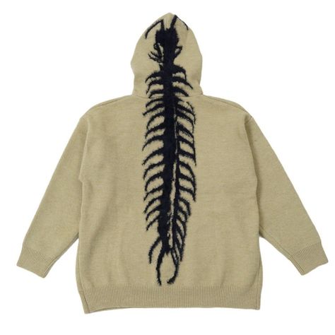 NEW: Centipede Knit Hoodie • Black Vault: 77Flight • Shop Innovative Fashion Styles From Asia . #streetwear #streetfashion #outfitidea #grunge #mensfashion #y2k Png Top, Top Png, Clothing Png, Hoodie Png, Aesthetic Clothing Stores, Animal Hoodie, Hoodie Xxl, Retro Mode, Knit Hoodie