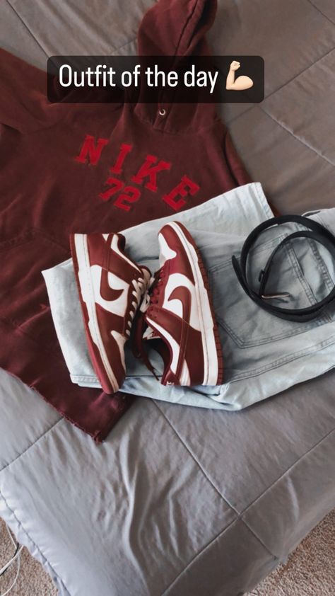 Nike Dunk Low Team Red Outfit, Team Red Dunks Outfit, Red Dunk Low Outfit, Team Red Dunks, Red Dunks Outfit, Red Dunk Low, Red Nike Dunks, Red Dunks, Dunks Outfit