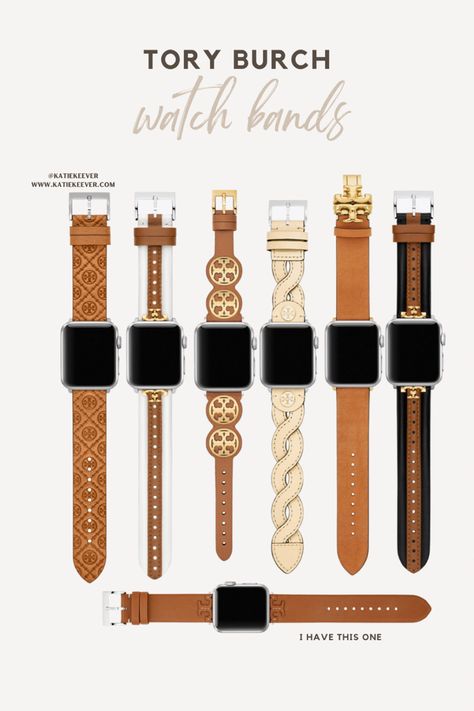 Tory Burch Apple Watch Band, Designer Apple Watch Bands, Dressy Apple Watch Bands Women, Classy Apple Watch Bands, Cute Apple Watch Bands Aesthetic, Aesthetic Apple Watch Bands, I Watch Bands For Women, Apple Watch Bands Women Fashion, Apple Watch Bands Aesthetic