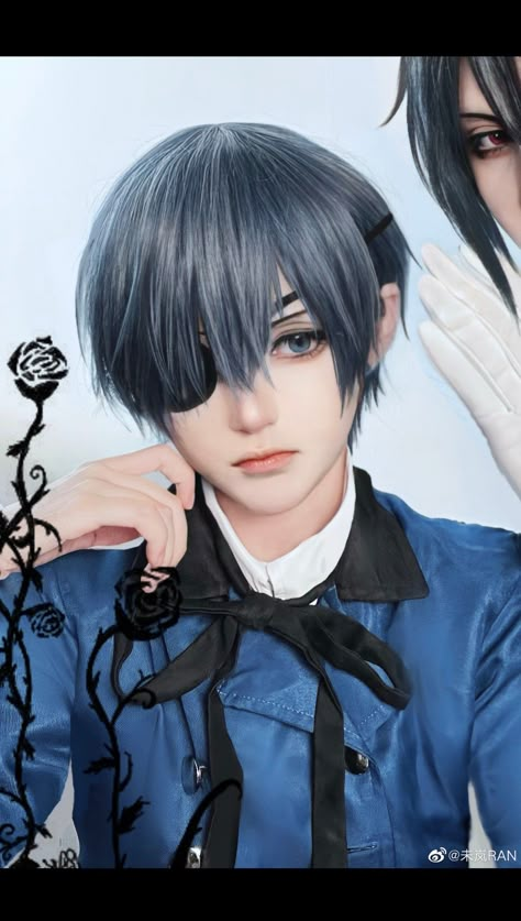 Ciel Cosplay, Ciel Phantomhive Cosplay, Black Butler Funny, Anime Haircut, Black Butler Cosplay, Cosplay Boy, Black Butler Ciel, Black Butler Anime, Black Butler Kuroshitsuji