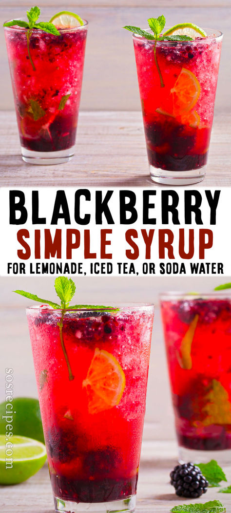 Simple Syrup For Lemonade, Blackberry Juice Recipes, Flavored Lemonade Recipes, Blackberry Raspberry Recipes, Blackberry Lemonade Recipe, Blackberry Simple Syrup, Lemonade Business, Blackberry Lemonade, Drink For Summer