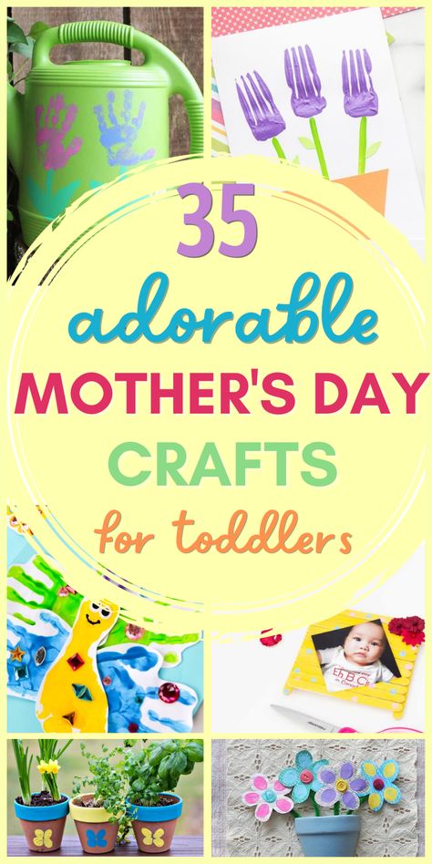 If you have toddler (or several) in your life and need precious ideas for handmade gifts for Mother’s Day, keep reading! Here are the best ideas that are age appropriate for 2-4 year olds and can easily be made in daycare, preschool, Sunday School, or at home! The sweetest ever DIY gifts for Mother's Day - crafts she'll keep forever! Lots of fingerprint, handprint, and footprint ideas! Mothers Day Crafts For Toddlers, Mother's Day Crafts For Toddlers, Easy Mothers Day Crafts For Toddlers, Crafts Toddlers, Mothers Day Crafts Preschool, Easy Mother's Day Crafts, Templates Simple, Mother's Day Projects, Crafts For Toddlers