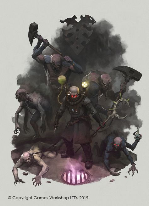 ArtStation - "Codex: Genestealer Cults" Vignettes, Jaime Martinez Warhammer 40k Genestealer, Warhammer 40k Rpg, Warhammer 40k Tyranids, Genestealer Cult, 40k Tyranids, Dark Heresy, Game Workshop, Warhammer 40k Art, 40k Art