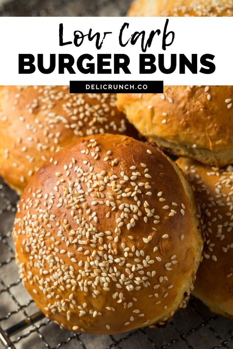 these burger buns are low carb! to make these you need mozzarella cheese, cream cheese, almond flour, eggs and baking powder! Almond Flour Hamburger Buns, Low Carb Buns For Burgers, Almond Flour Burger Buns, Low Calorie Burger Bun, Low Carb Hamburger Buns, Low Calorie Hamburger Buns, Keto Burger Bun, Keto Hamburger Buns, Low Carb Burger Buns