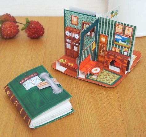 Diy Pop Up Book, Arte Pop Up, Printable Diy Crafts, Mint Tin Crafts, Diy Pop Up Cards, Matchbox Crafts, Tarjetas Pop Up, Paper Pop, Dollhouse Printables