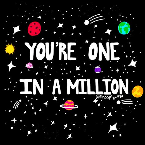 ✨You’re one in a million!✨ Products coming soon!! SEE OTHER CUTE QUOTES ON MY INSTA @knooply_usa, ALL DESIGNS DRAWN BY ME! Shop the stars and moon Navy Blue Mask on my etsy! Knooply.etsy.com #etsy #aesthetic #aestheticquotes #inspirationalquote #etsyshop #etsyseller #etsyfinds #aesthetic #space #stars Funny Space Quotes, Two Word Quotes Aesthetic, Short Quotes Cute, Aesthetic Quotes Short, Alien Quotes, Space Puns, Two Word Quotes, Etsy Aesthetic, Furniture Graphic