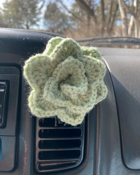 Coming soon! Succulent car vent clips #crochetcaraccessories #crochetsucculent Car Crochet, Crochet Succulent, Crochet Car, Car Vent Clip, Car Vent, Pattern Free, Air Vent, Succulent, Free Pattern