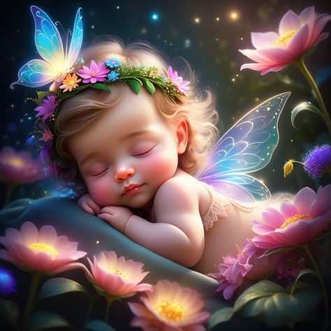 Baby Fairy ♥♥ Fairy Images, Cute Fantasy Creatures, Baby Fairy, Acrylic Gems, Cute Fairy, Instagram Baby, Beautiful Fairies, Fairy Angel, Fairy Art