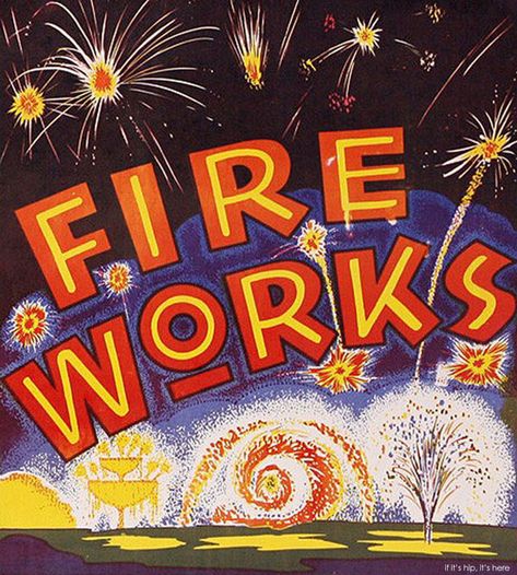 Firework Safety, Vintage Fireworks, 5th November, Fireworks Art, Patriotic Pictures, Happy Birthday America, Fire Works, Vintage Stickers, Logo Pin