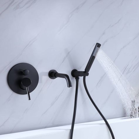 Modern Tub, Wall Mount Tub Faucet, Roman Tub Faucets, Shower Seat, Shower Faucet Sets, Wall Mount Faucet, Tub Spout, Mixer Shower, Tub And Shower Faucets