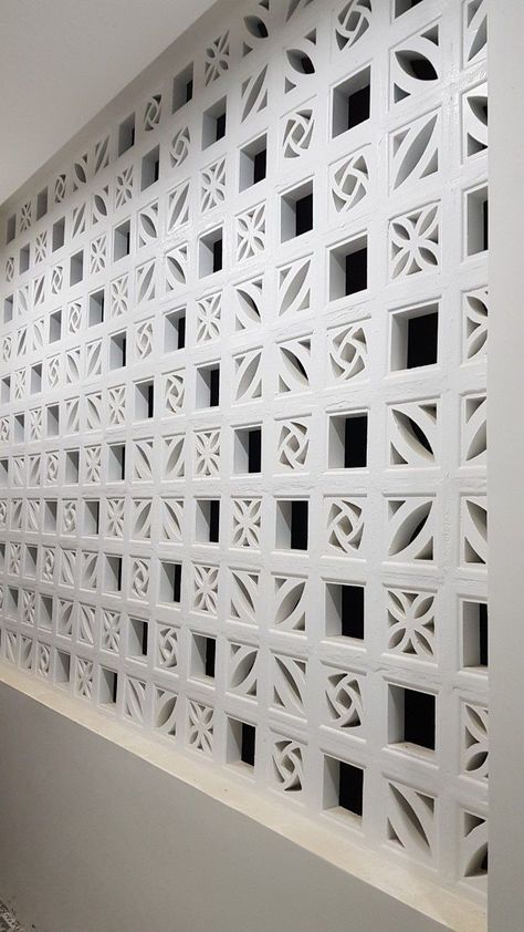 Wall Ventilation Design, Breeze Block Fence, Breezeway Blocks, Ventilation Block, Roster Beton, Brick Wall Tiles, Breeze Block Wall, Eleuthera Bahamas, Screen Block